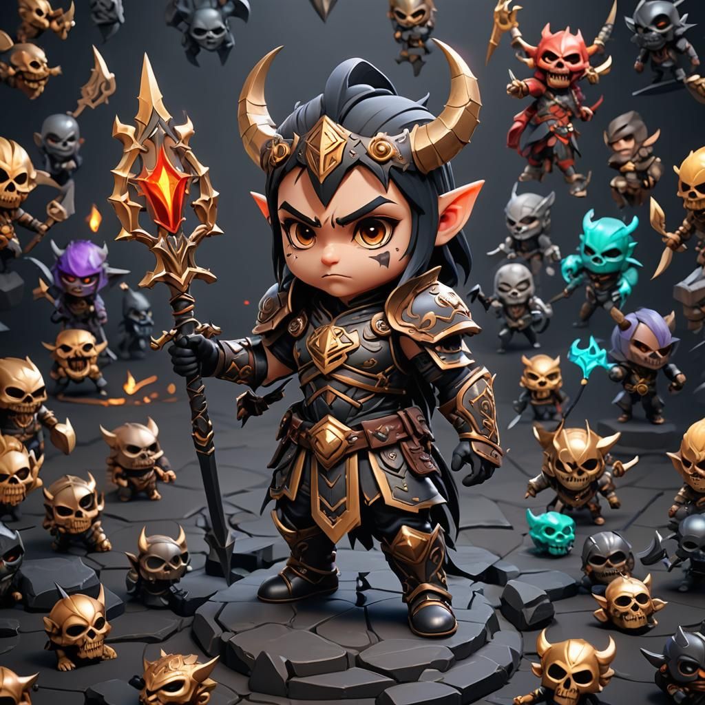 Rich colors.Intense sharp.3d render. diablo 4 guild "Spiritborn", big gothic stylezed letters, celtic warrior with a spe...