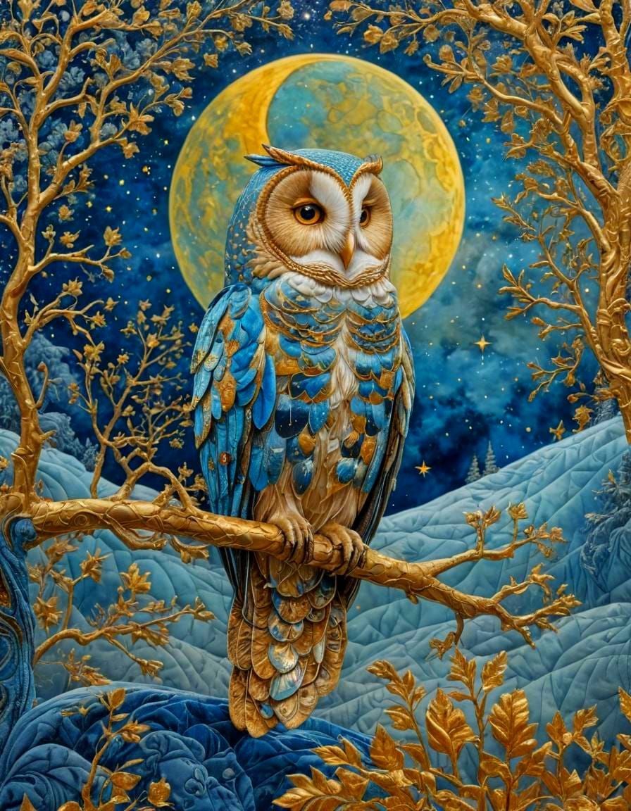 Gilded Velvet Shaman in Celestial Dreamscape