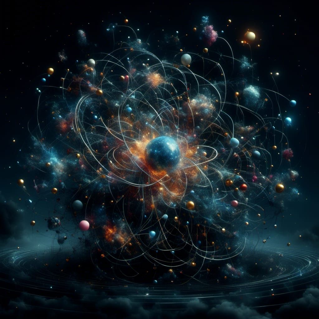 Abstract AI-Generated Image with Colorful Pattern