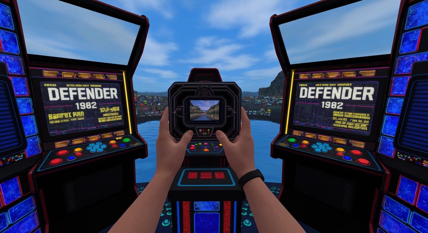 Defender Arcade Game in Photorealistic 3D