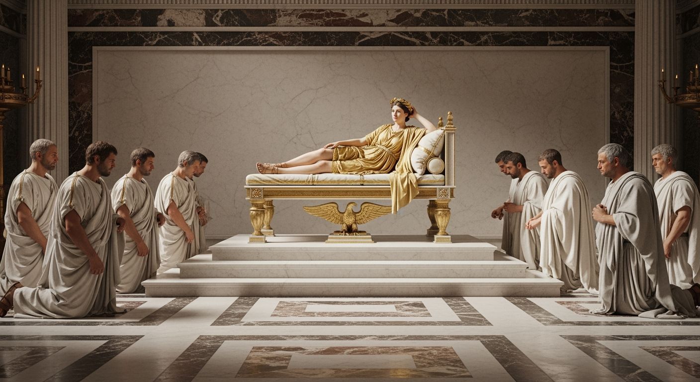 Empress Messalina in Ancient Rome Palace