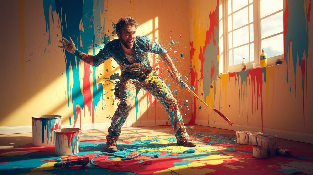 Dynamic Painter in Vivid Colors