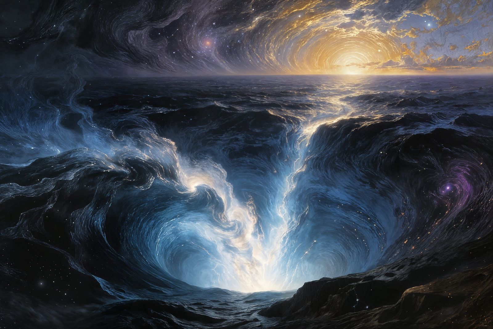 Creation of Light and Sky from Void