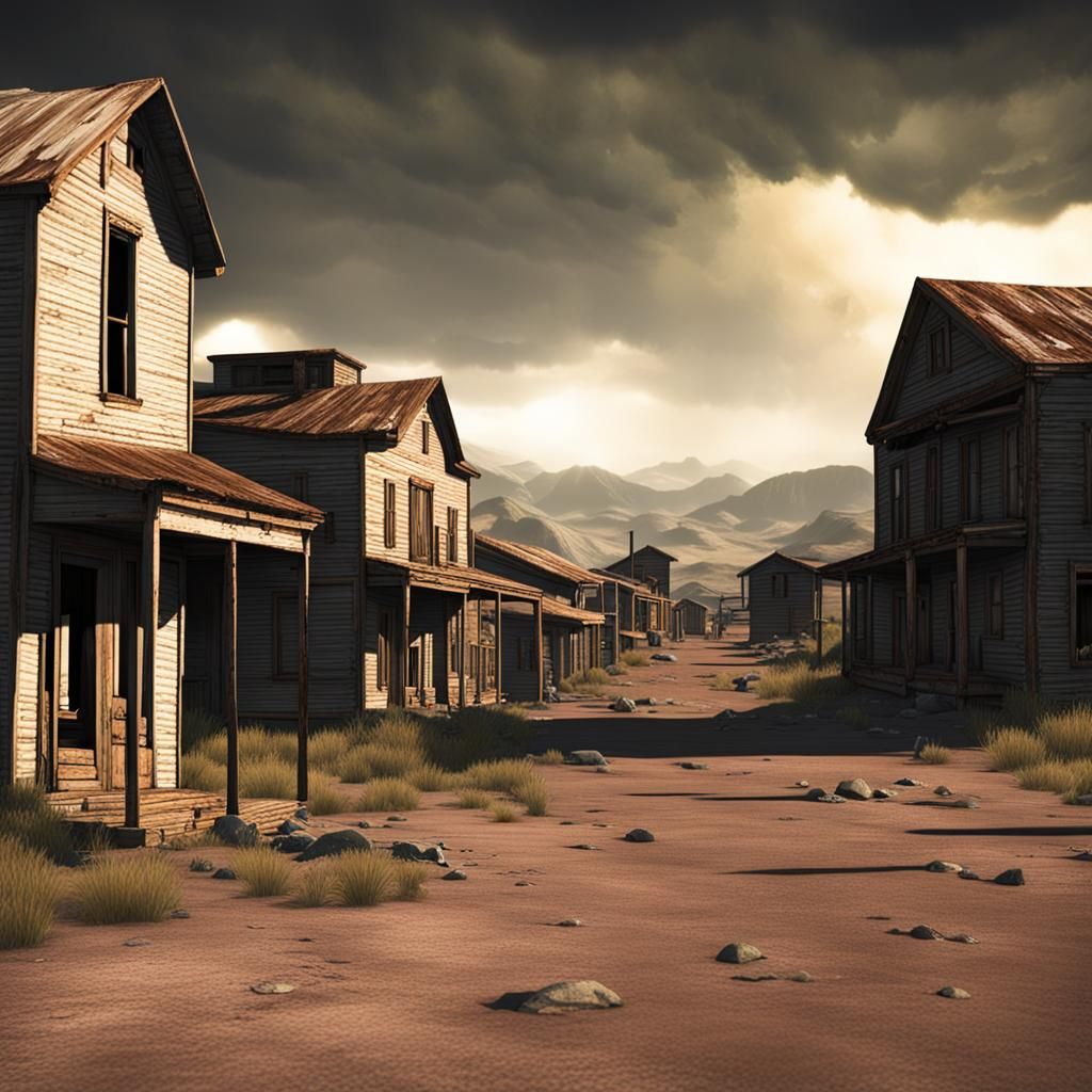 Zombie-Infested Abandoned Mining Town in Parallax