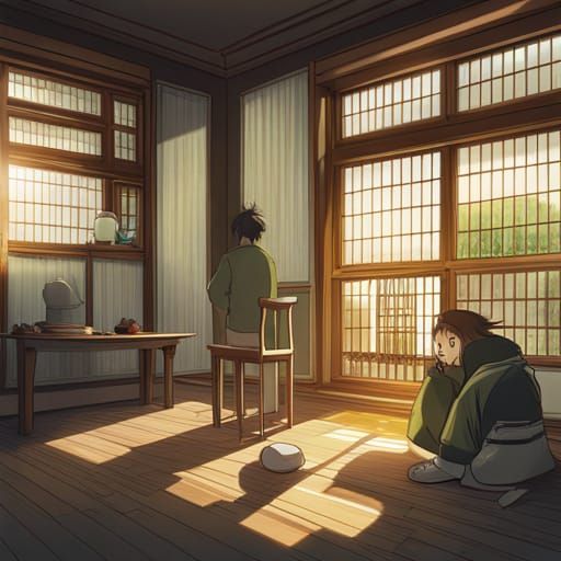 Anime Egg Hatching: Ghibli and Shinkai Style