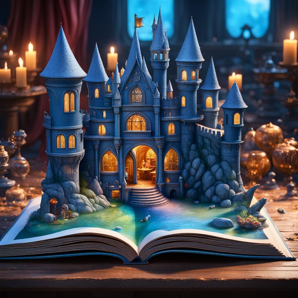 Castle Hyperrealistic Pop up book