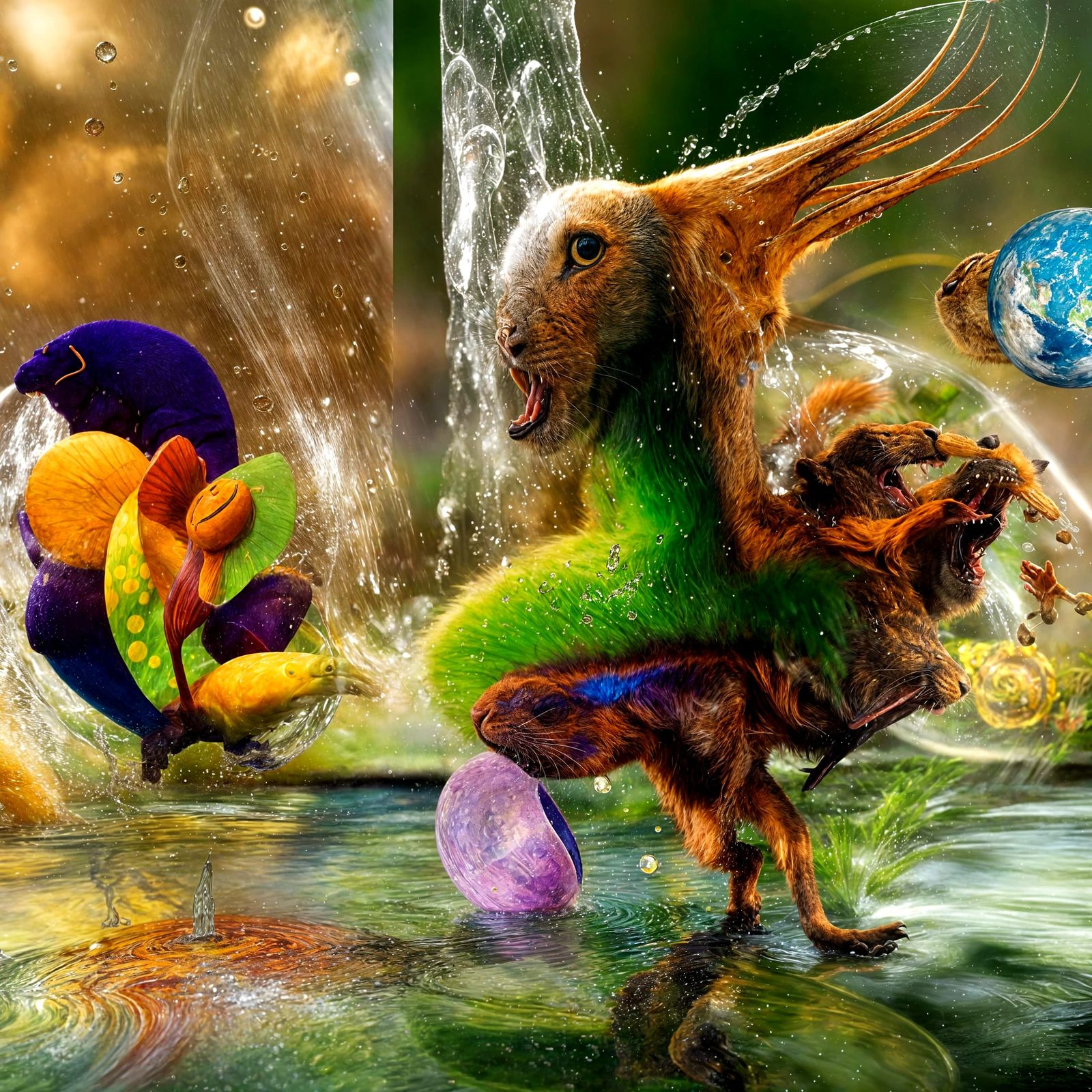 Spectacular Chaos: A Symphony of Life and Nature