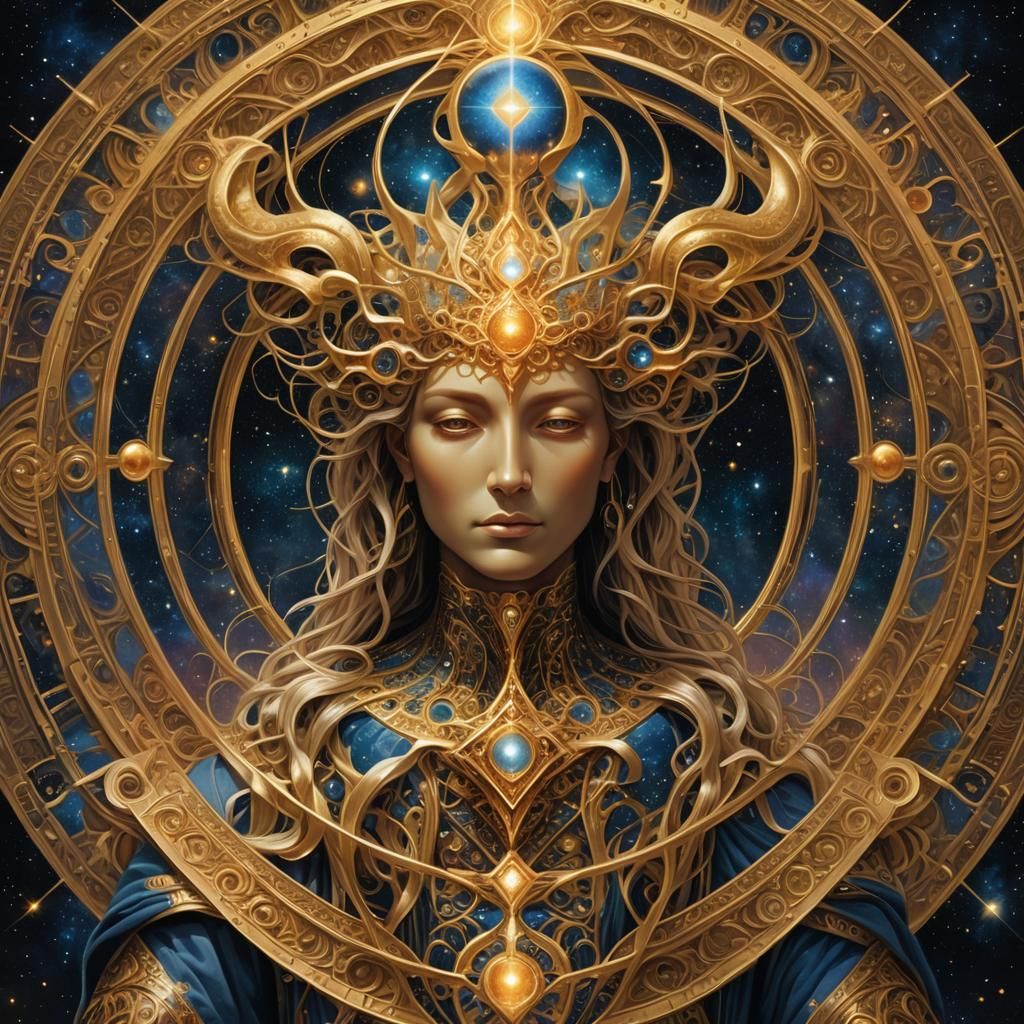 Majestic figure representing the omnipotent Soul