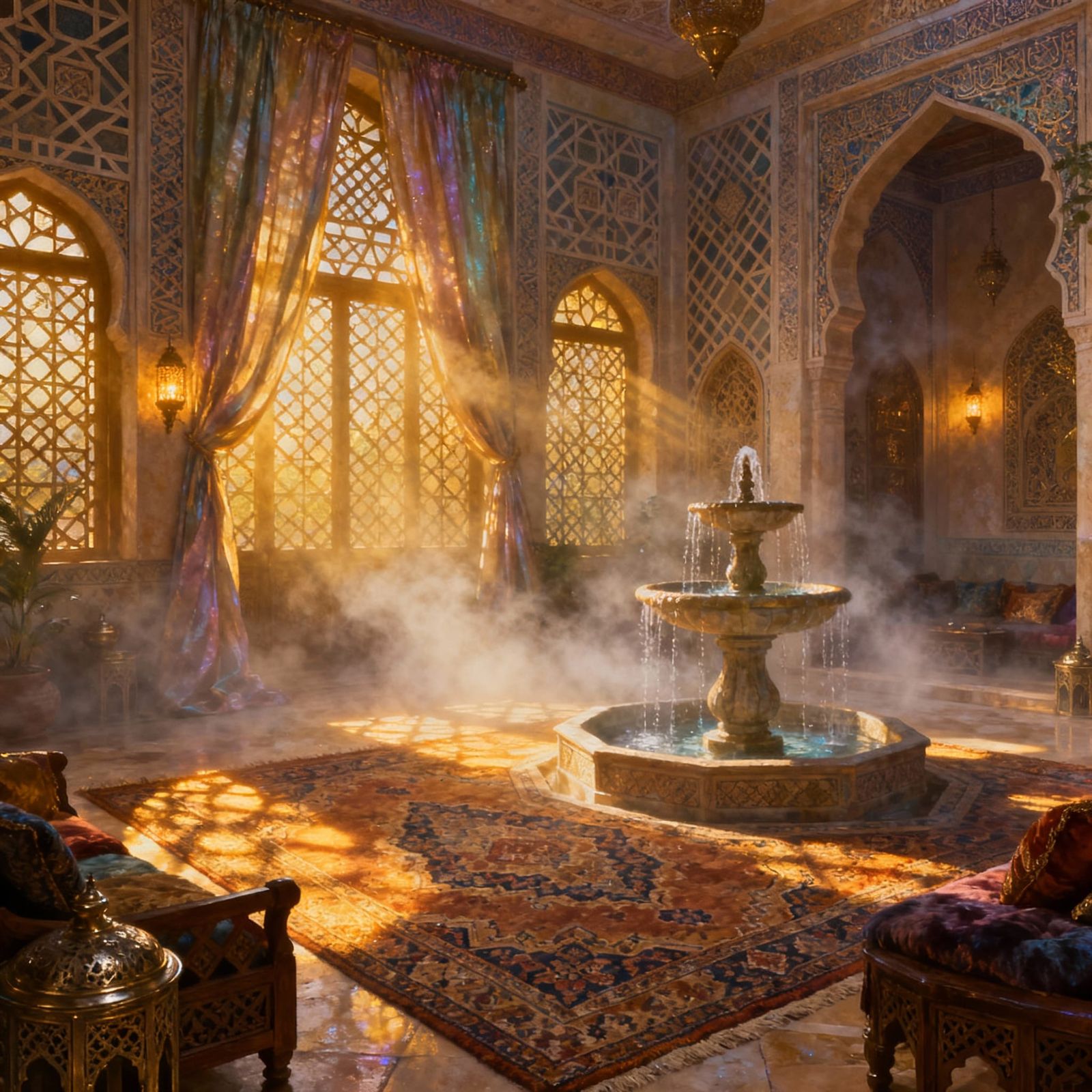 Ethereal Fantasy Arabian House Interior