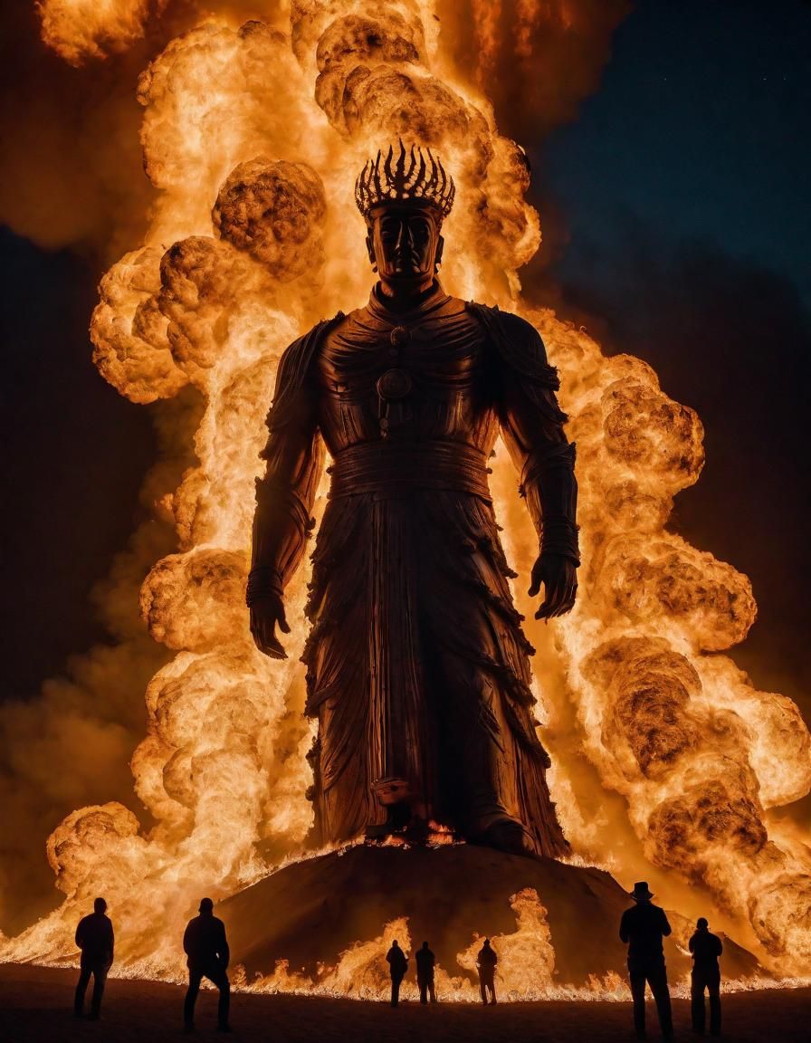 Inferno: Burning Man in the Desert Night