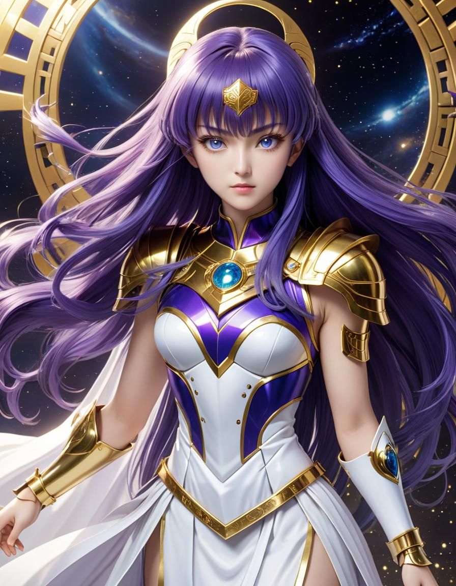 Athena Reincarnated: Saori Kido in Manga Style