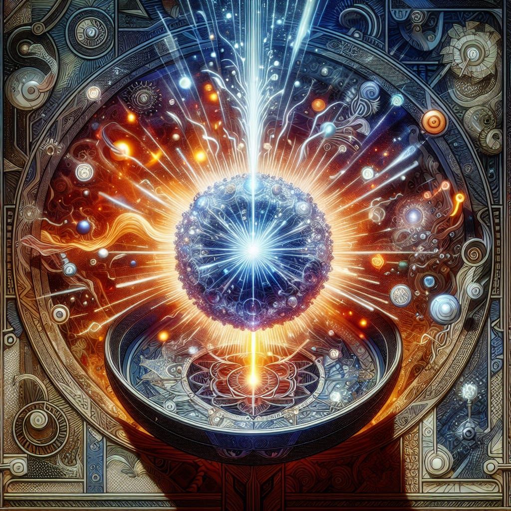 Radiant Orb of Intellect in Fantasy Art Style