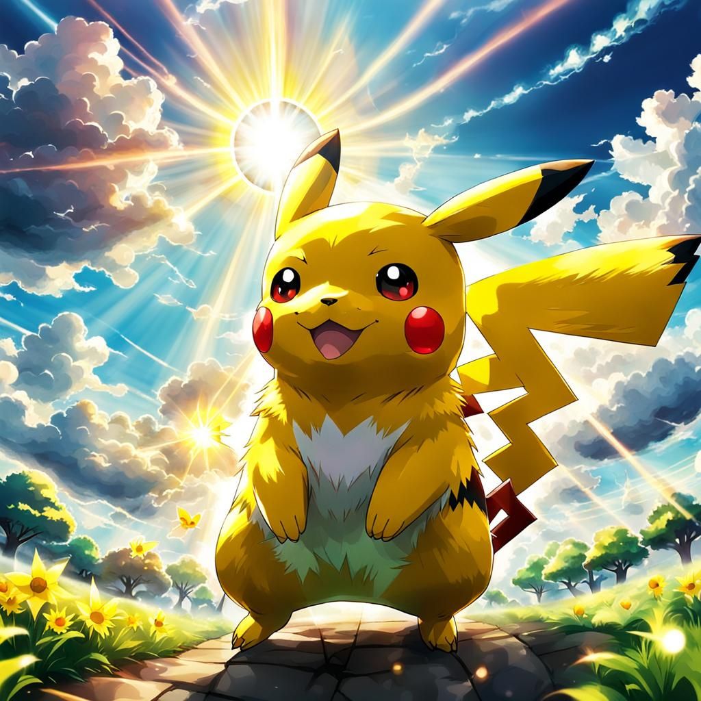 Pikachu in Divine Sunshine