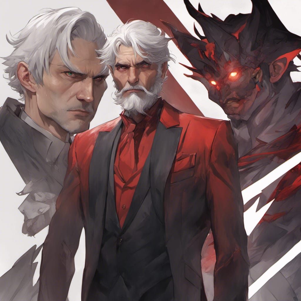 Sinister British Villain in Hyperdetailed Digital Portrait