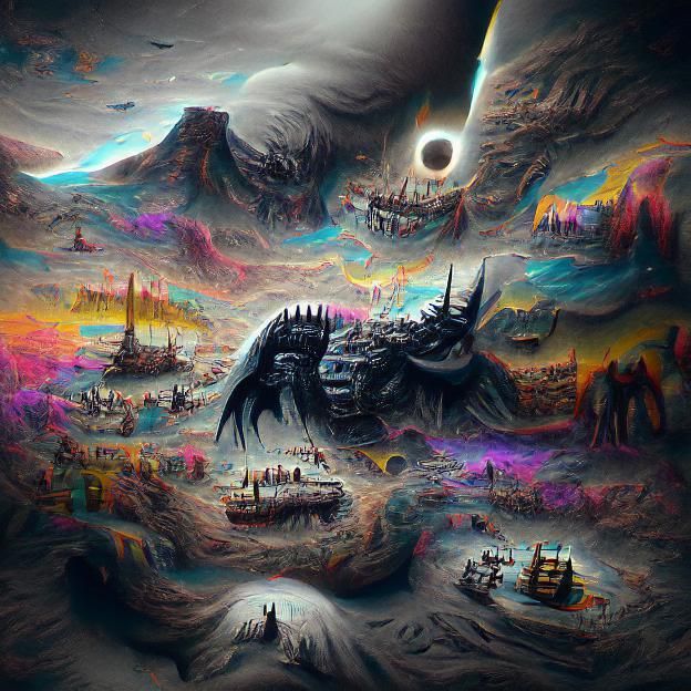 Detailed Digital Painting of the Dark Continent
