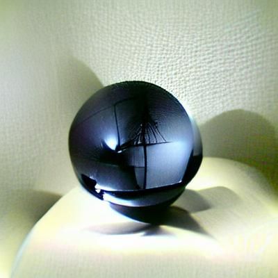 Monochrome Sphere in Noir Style