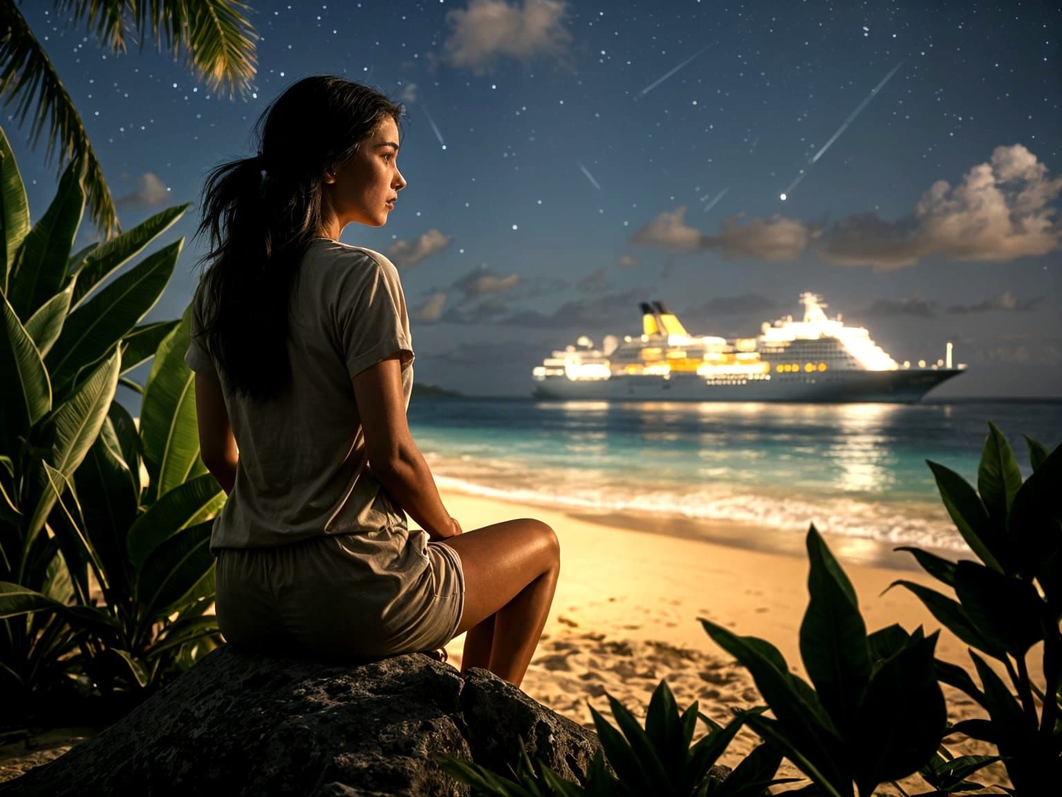 Tropical Island Night Cruise, National Geographic Style