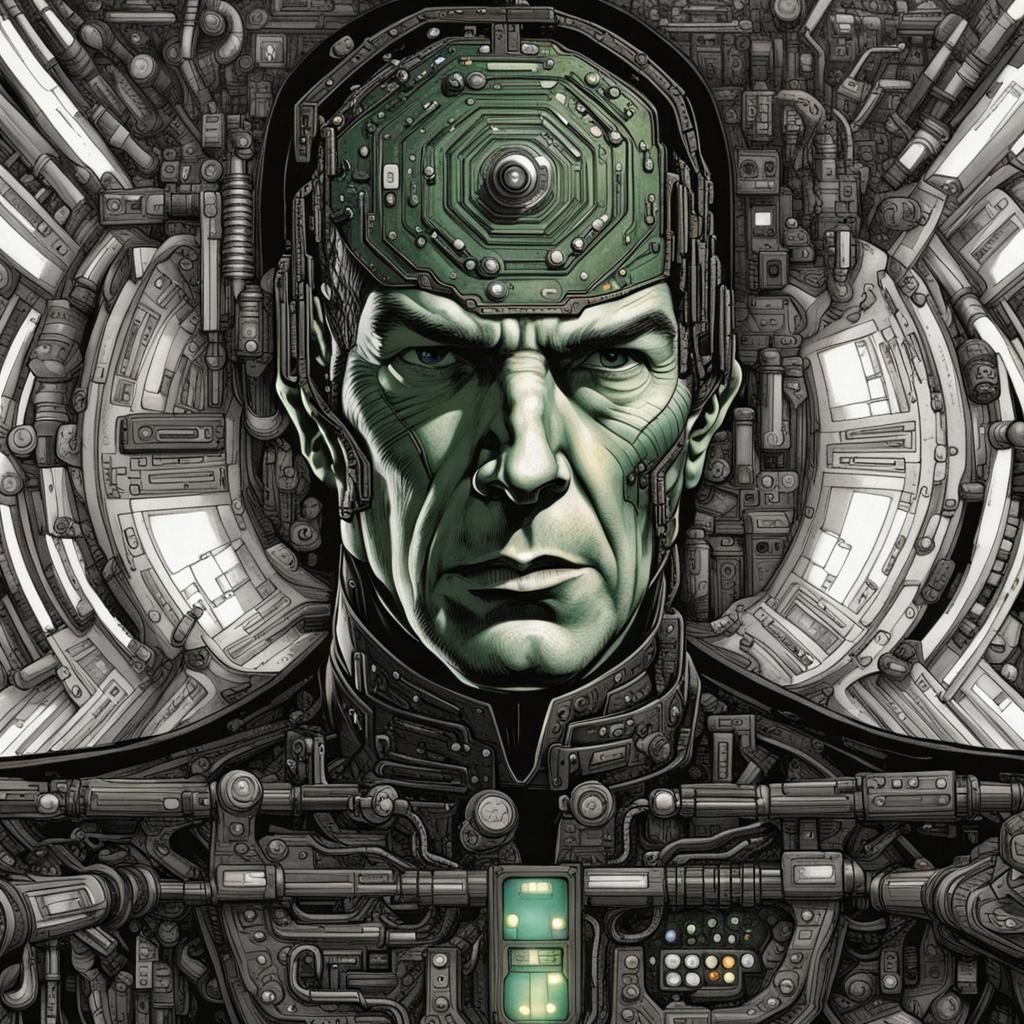 Spock assimilated by the Borg