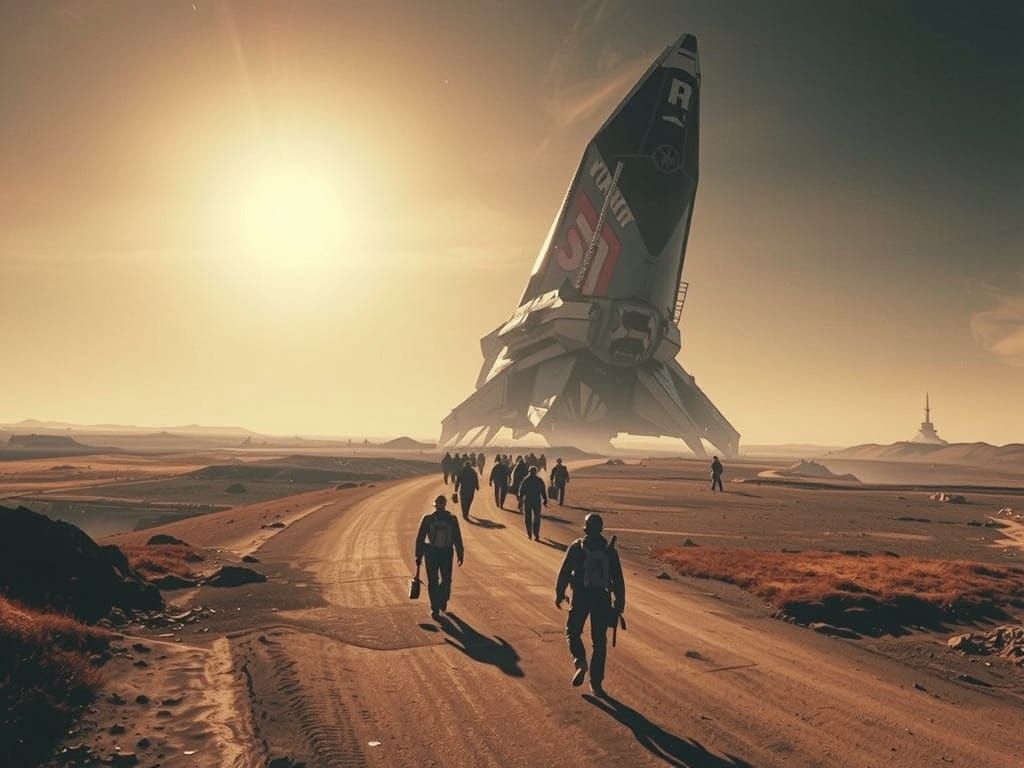 Soviet SciFi Film Still in Tarkovsky Style