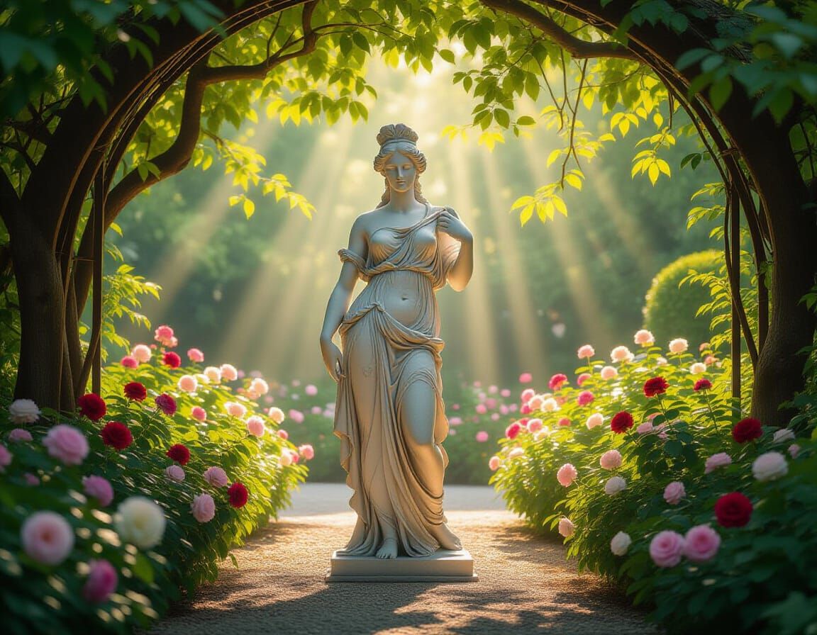 Venus de Milo in Enchanting Garden