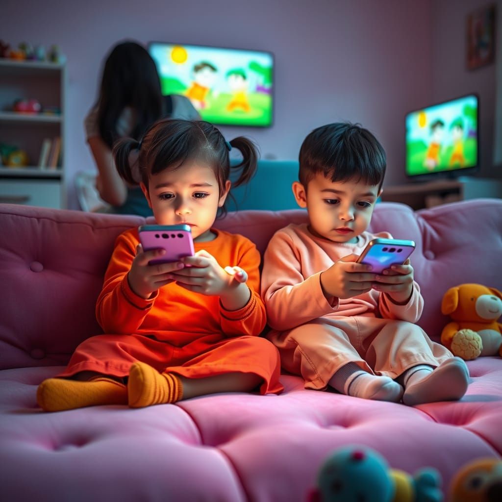 Innocence Lost in a Kaleidoscope of Screens