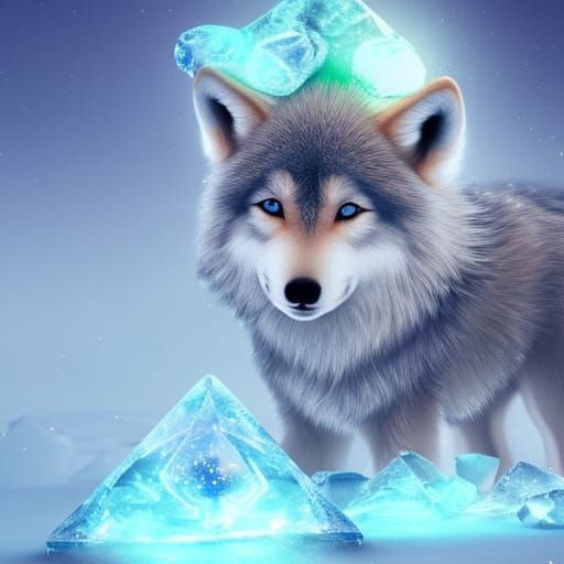 cute little  wolf pup