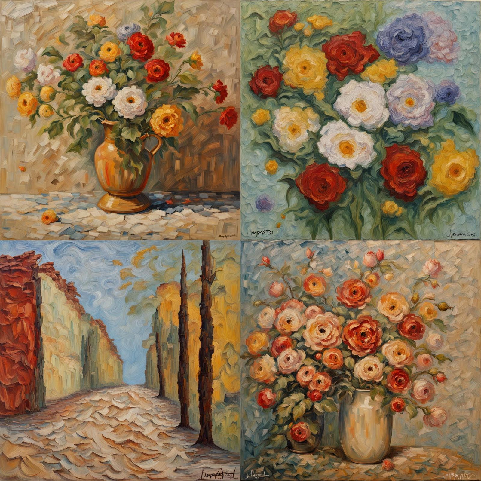 Example of Impasto Painting Technique