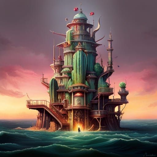 Cactus Mill: Breathtaking Fantasycore Artwork