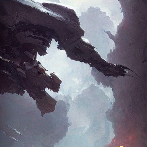 Sinister Image of Titan in Dark Fantasy Style