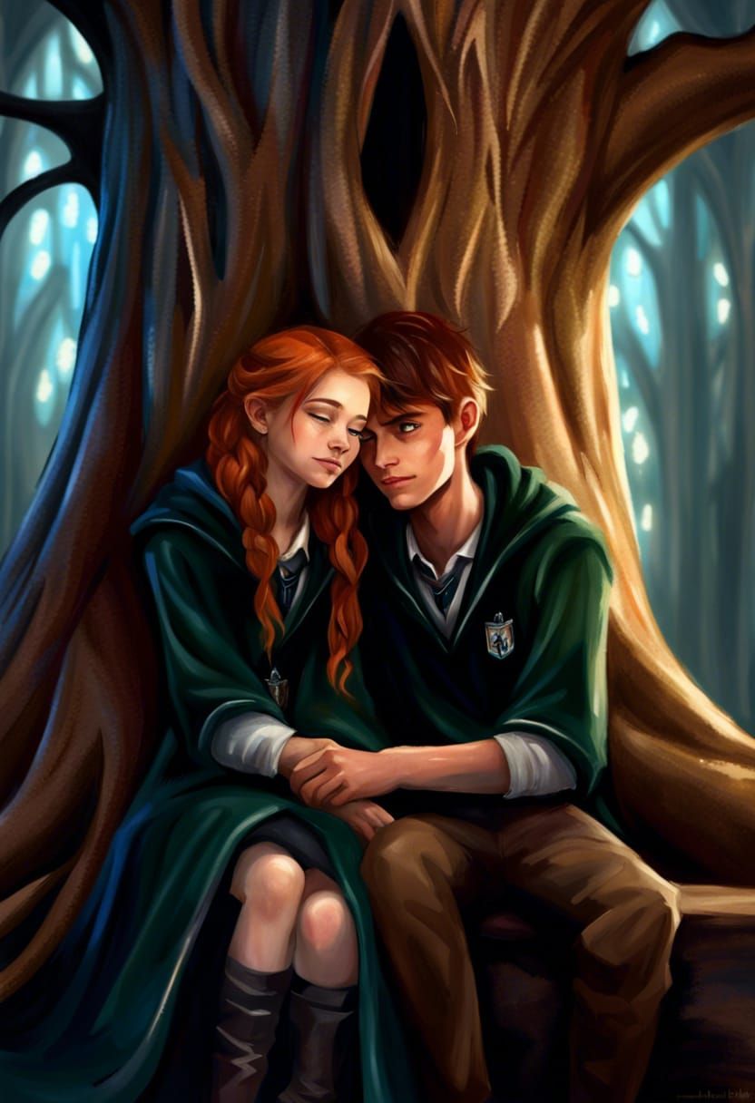 Hogwarts Romance: Teen Date Under Giant Tree