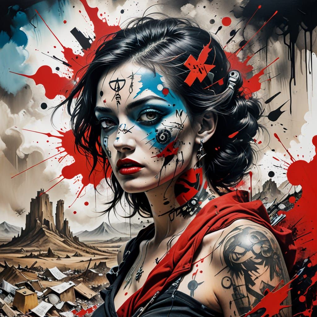 Trash Polka Tattoo Art: Chaotic Freedom