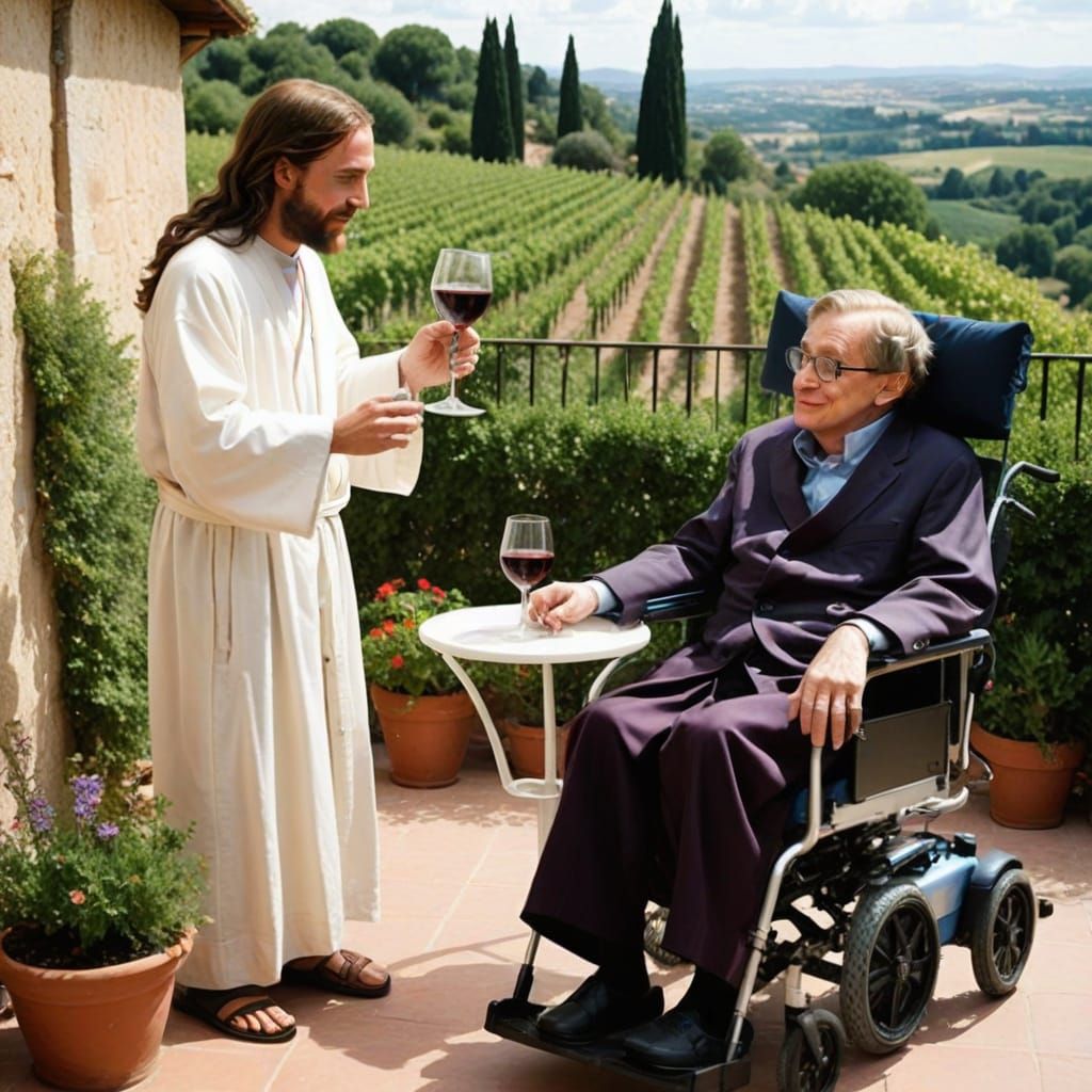 Jesus Turns Water into Wine with Stephen Hawking