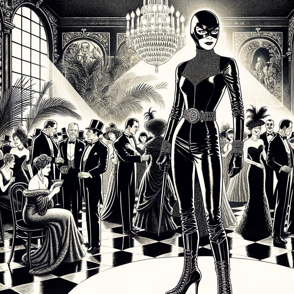 Stealthy Jewel Thief Infiltrates High-Society Masquerade Bal...