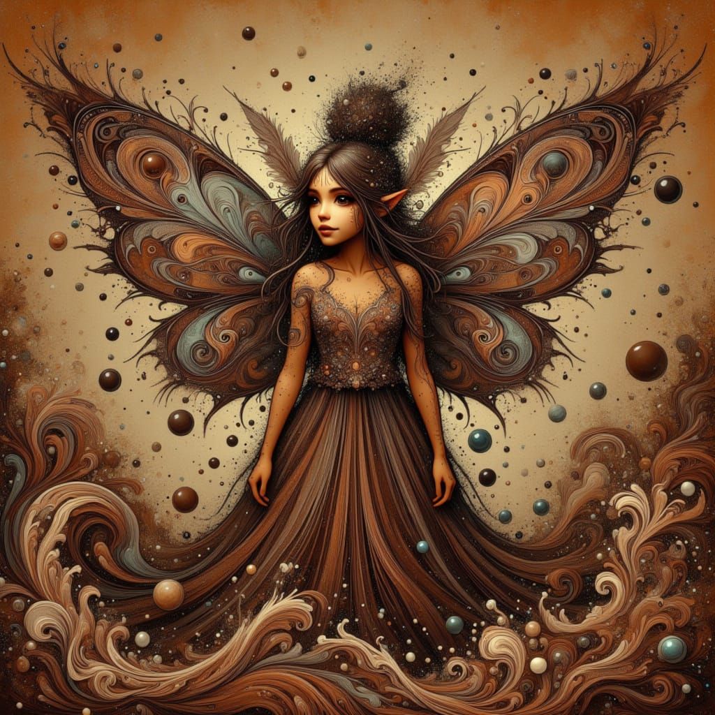 Ethereal Faerie in Hazelnut Dreamscape