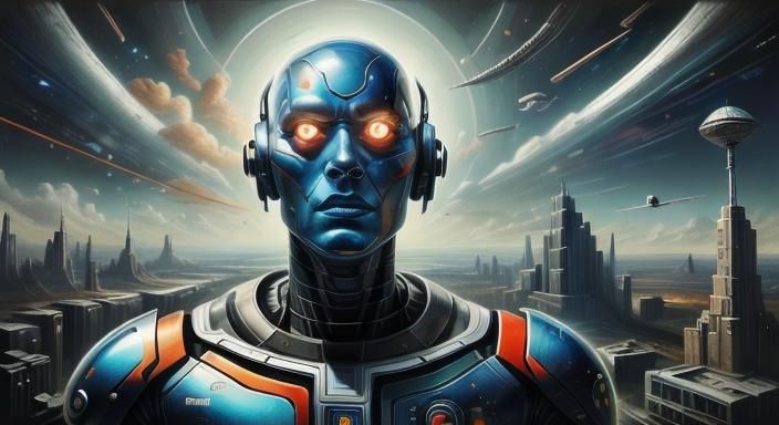 Photorealistic Cyborg Portrait