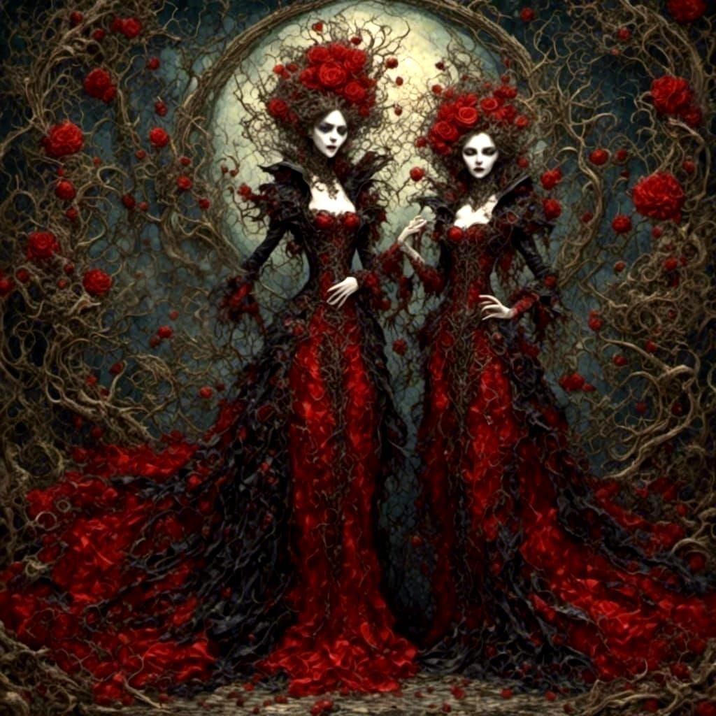 Wild Roses, Deadly Thorns. - LoRa Rococo Horrorcore