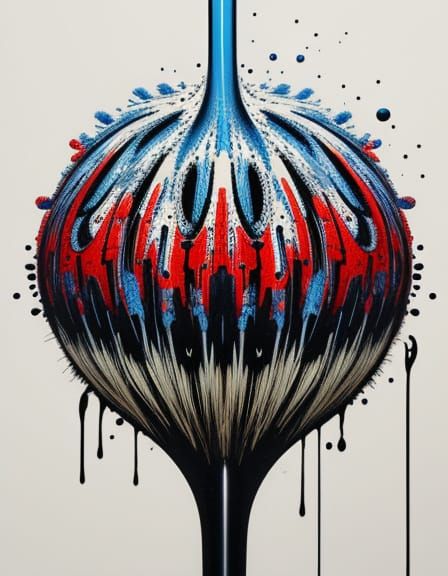 Surrealistic Splash of Pop Art Colors