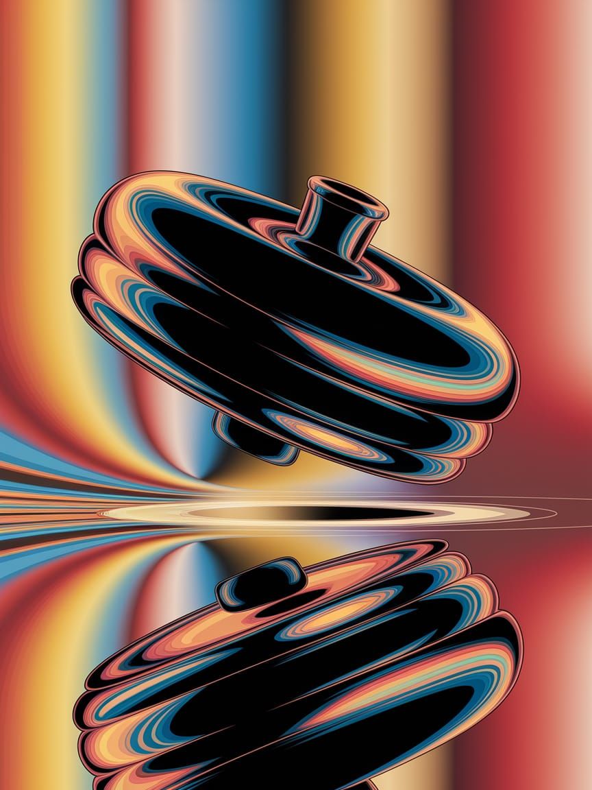 Glistening Yo-Yo in Cloisonnism Style