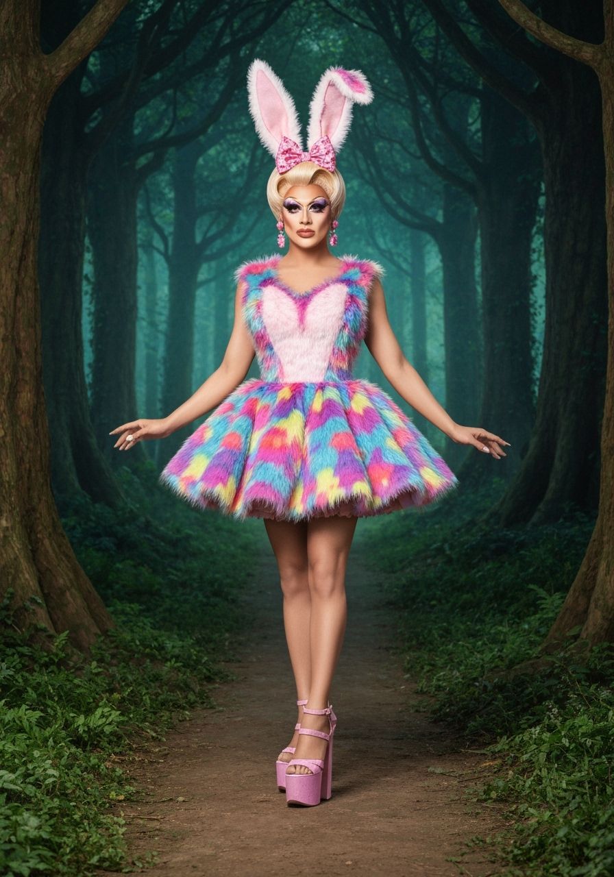 Bianca Del Rio in Surreal Magical Forest Photo Shoot
