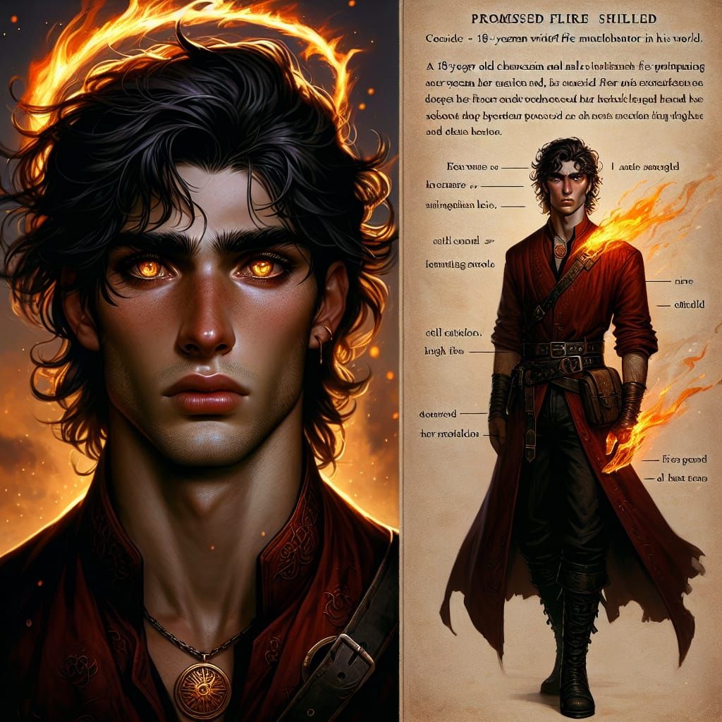 Aiden Flameborn: The Fire Mage Savior