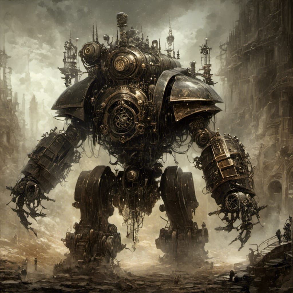 Steampunk Dark Fantasy: Clockwork Nightmares in Painterly St...