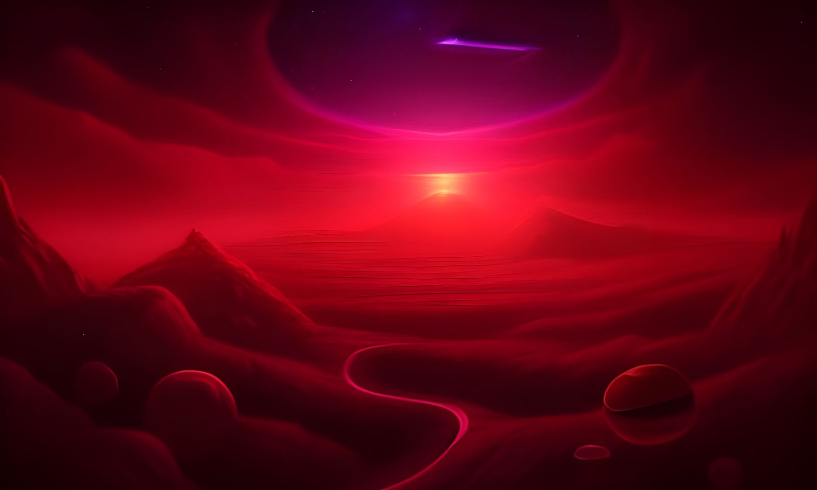 Surreal Cosmic Landscape in Unreal Engine