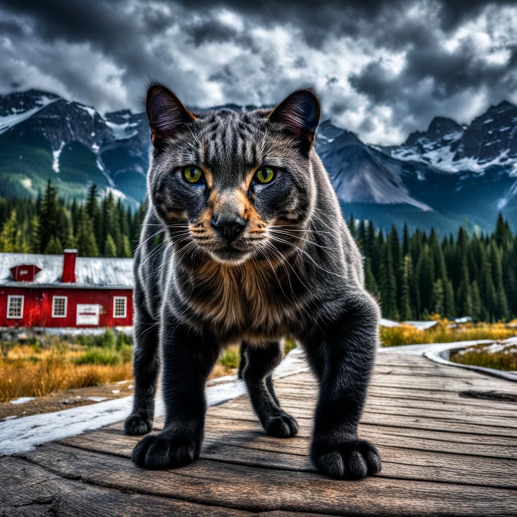 Hyperrealistic Cat as Canada in High Definition