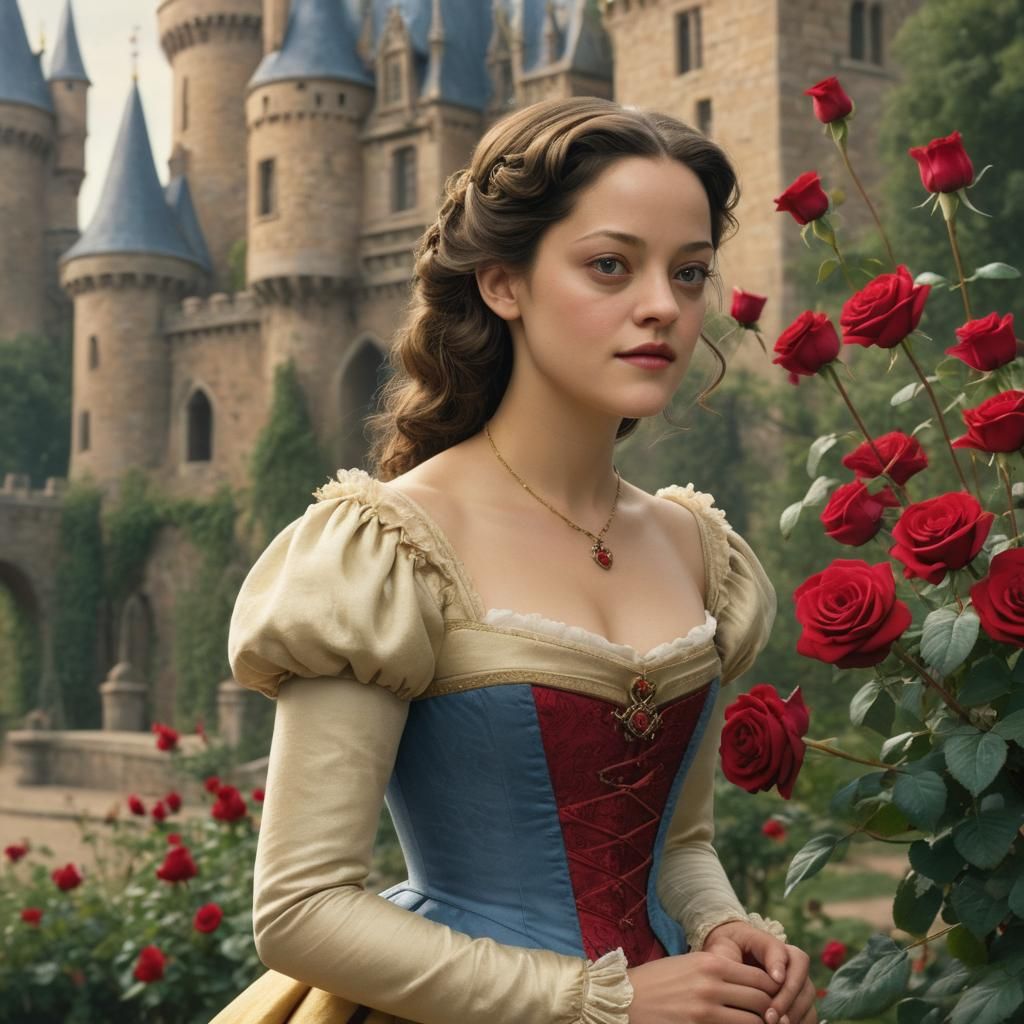 Marion Cotillard as Belle in Beauty and the Beast