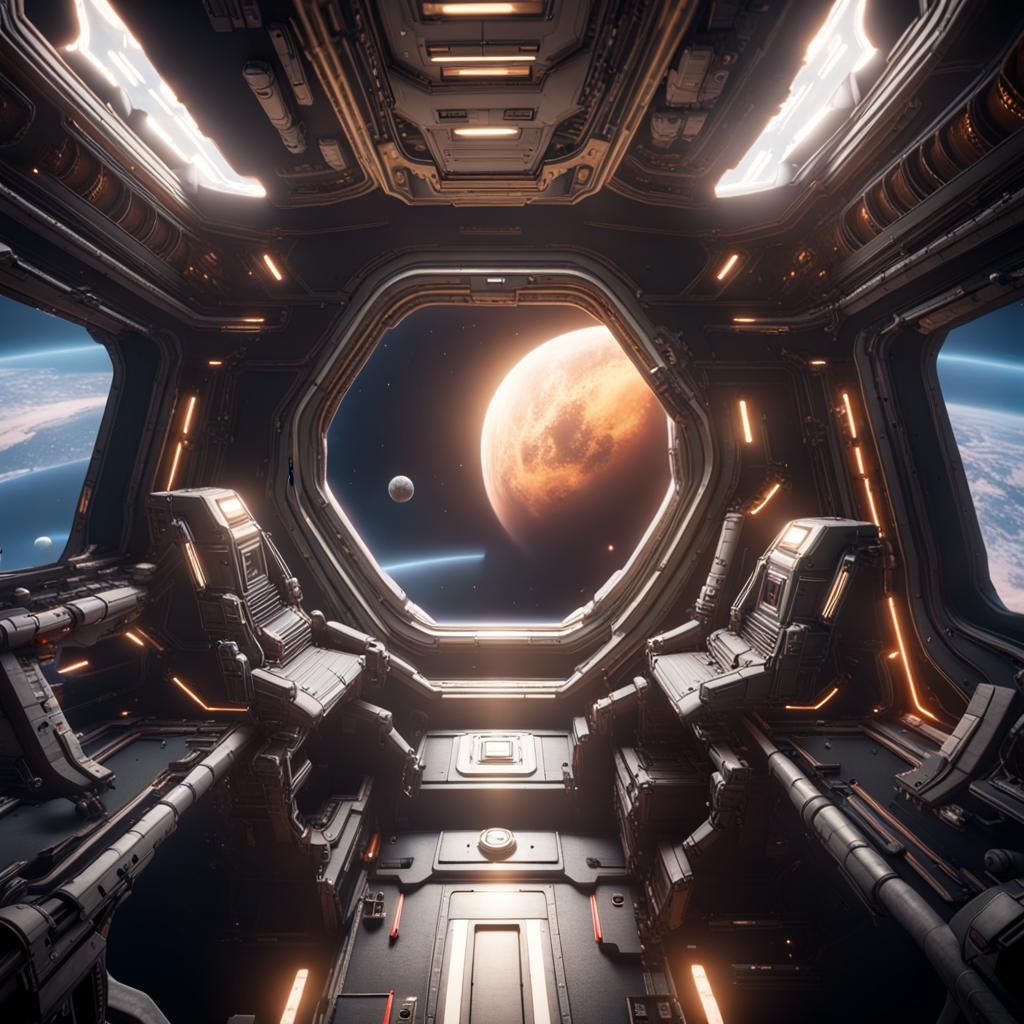 Epic Space Journey in 3D Game Style