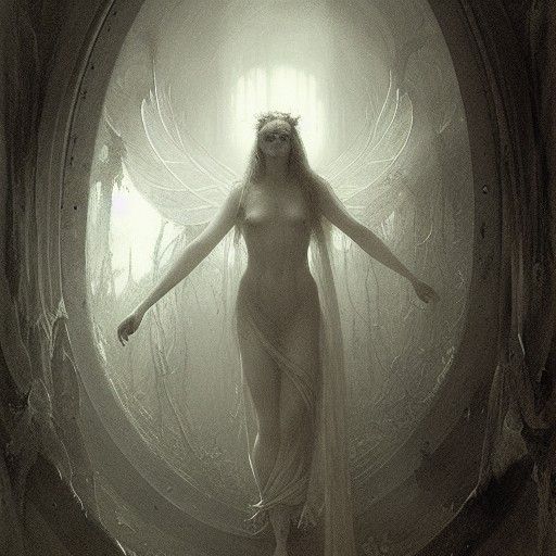 Menacing Fairy in Dark Fantasy Style