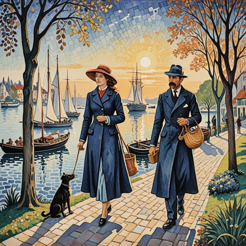 Living Life to the Full in Pointillist Style