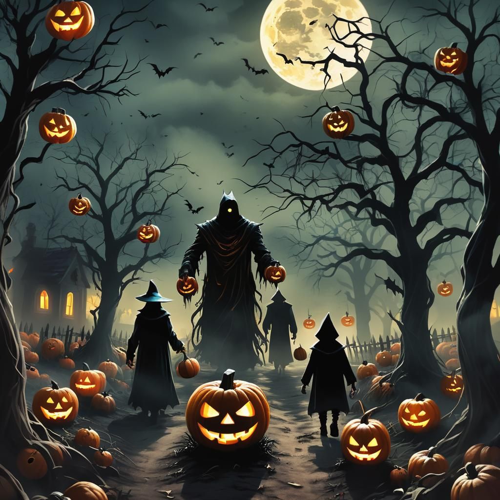 Eerie Horror in a Haunted Pumpkin Patch