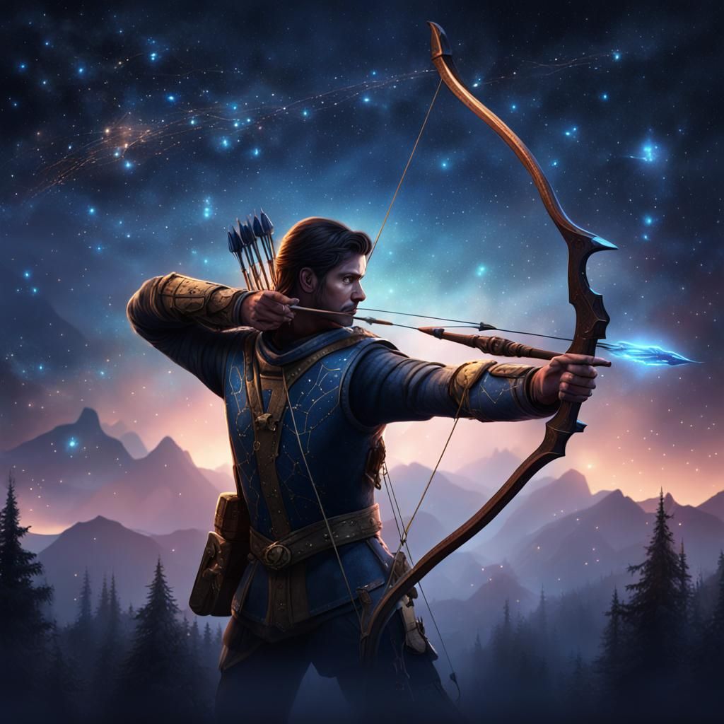 Archer Constellation in Detailed Matte Painting