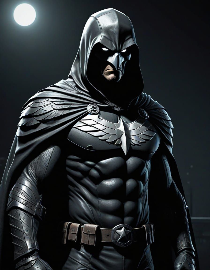 Epic Halftone Eagle Hero Unveiled in Dark, Moody Splendor